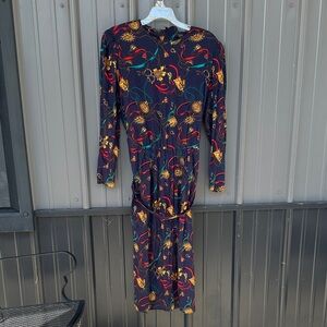 Vintage Rope and Tassel Dress Ladies Garment union